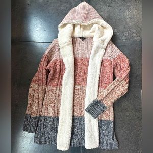 Lety & Me Knitt and Sherpa Cardigan